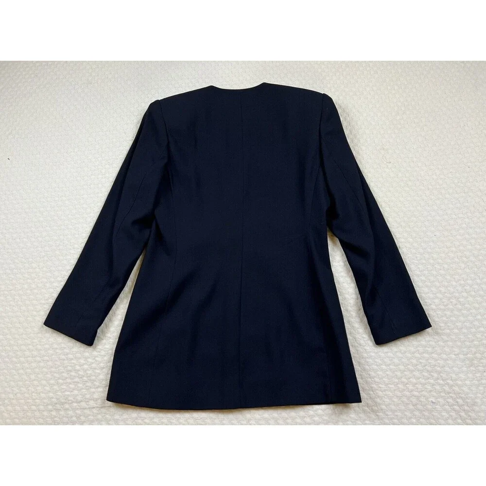 Casual Corner Jacket Victorian Inspired Button Front | Black | Women's 8P Petite